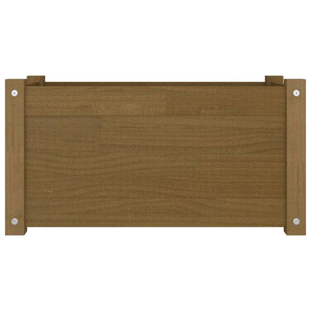 VIDAXL Jardiniere d'exterieur Marron miel 60x31x31 cm Bois de pin
