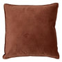 Voir la diapositive 1 : ATMOSPHERA Coussin Déco Uni  Lilou  55x55cm Marron Tonka