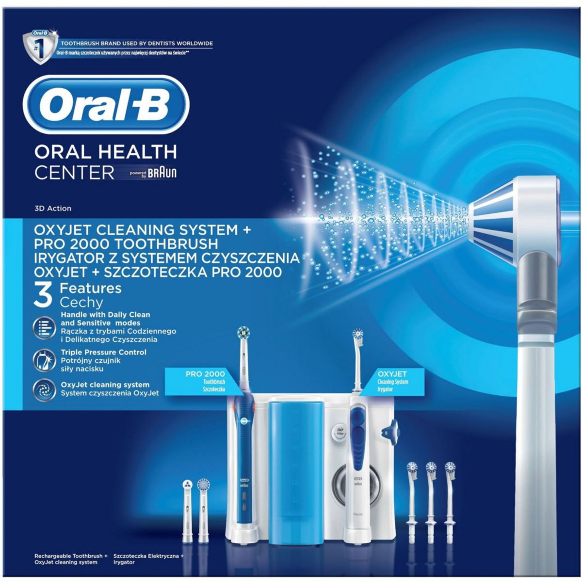 ORAL B Combiné dentaire Professional care oxyjet +2000