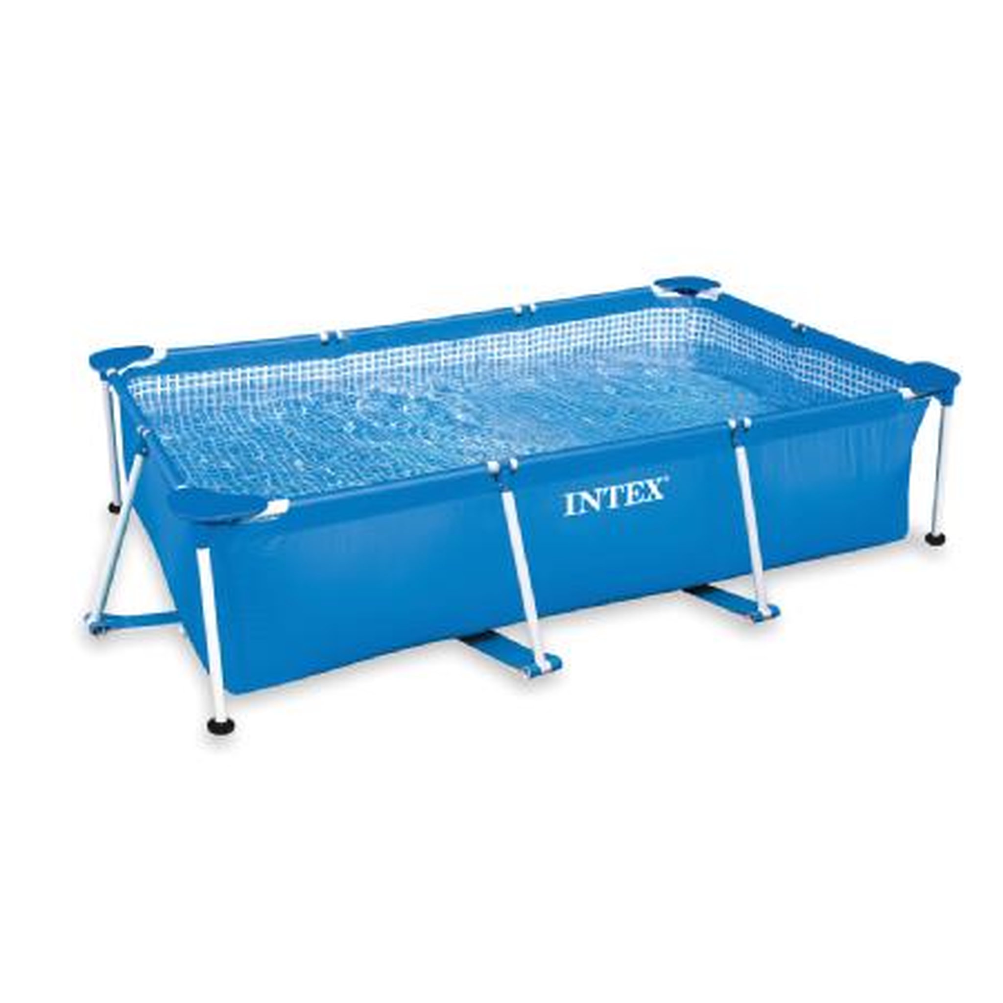 Voir la diapositive 2 : INTEX Piscine tubulaire rectangulaire - 300x200x75cm - METAL FRAME