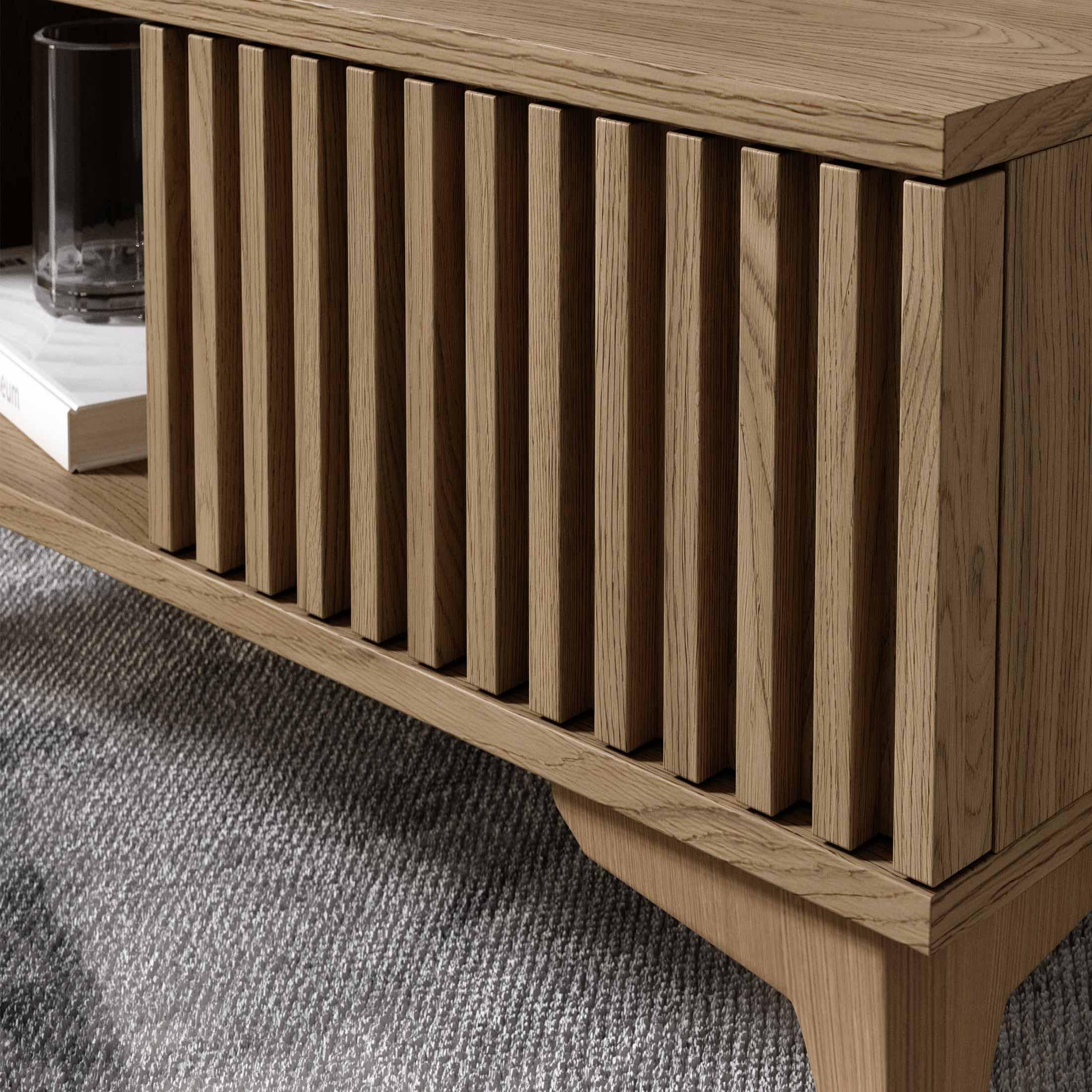Voir la diapositive 3 : BEST MOBILIER Portmore - table basse - effet bois - 1 tiroir et 1 niche - 80 cm