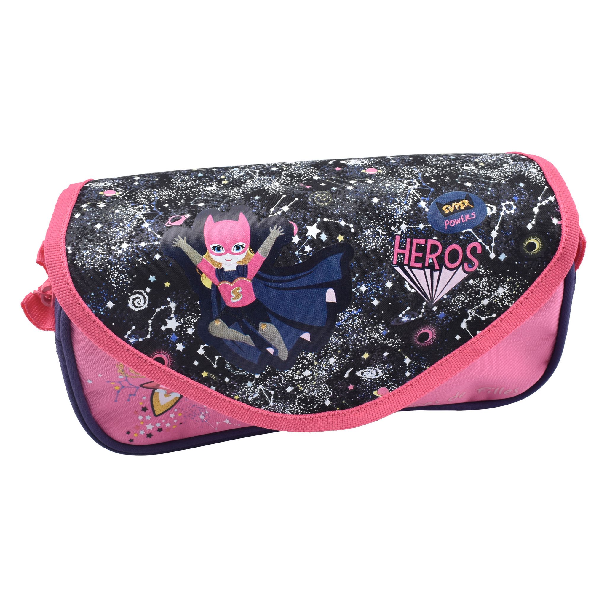 Trousse Scolaire Batman - Fermeture éclair, Compartiment Unique, 21x7x8 Cm, Idéale Enfants, Solide Et Légère - 4