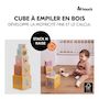 Voir la diapositive 2 : HAUCK Cubes à empiler en bois coloré