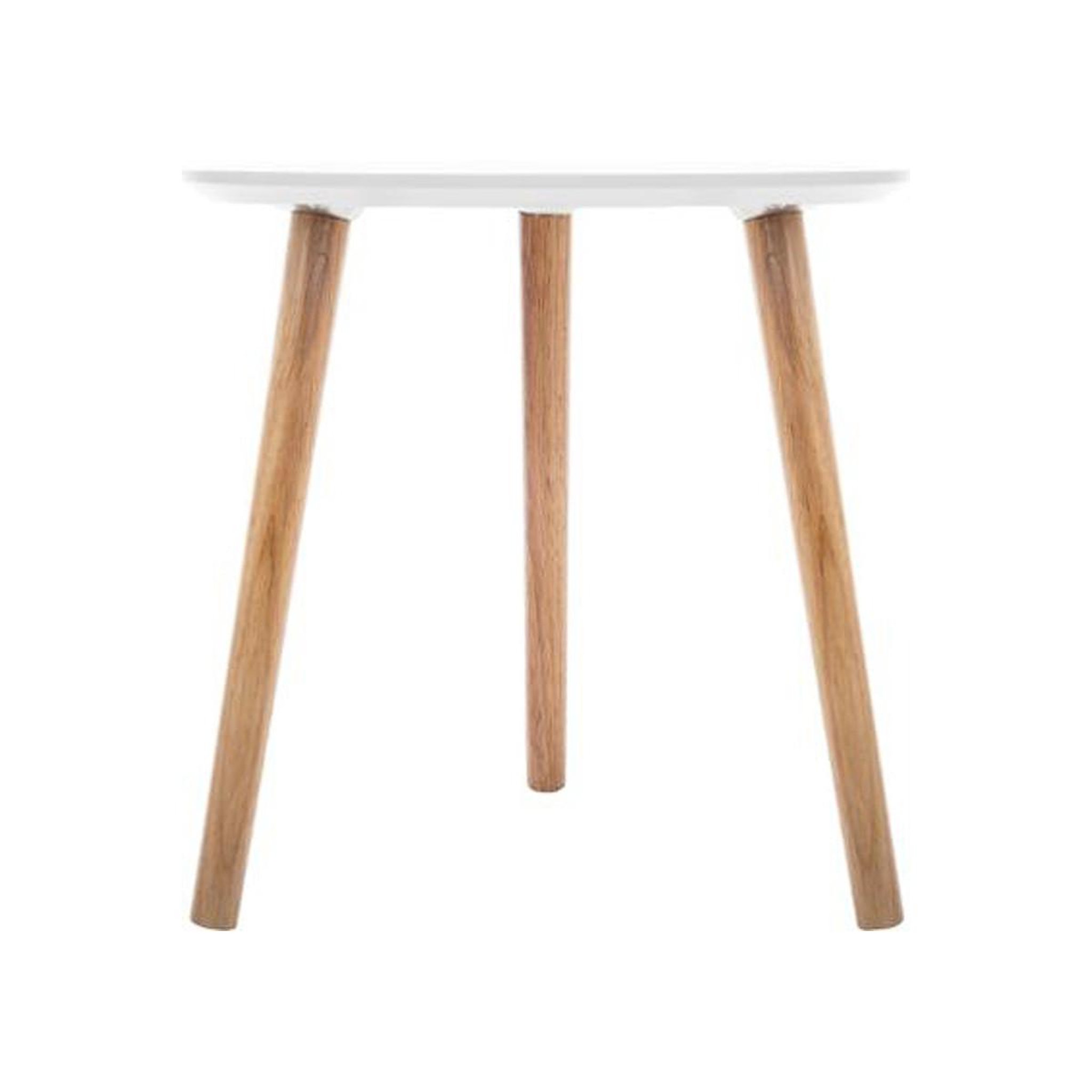 Voir la diapositive 3 : ATMOSPHERA Lot de 3 Tables à Café Gigognes  Mileo  60cm Blanc