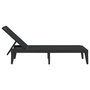 Voir la diapositive 5 : VIDAXL Chaise longue anthracite 186x60x29 cm PP