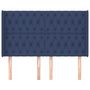 Voir la diapositive 3 : VIDAXL Tete de lit avec oreilles Bleu 147x16x118/128 cm Tissu