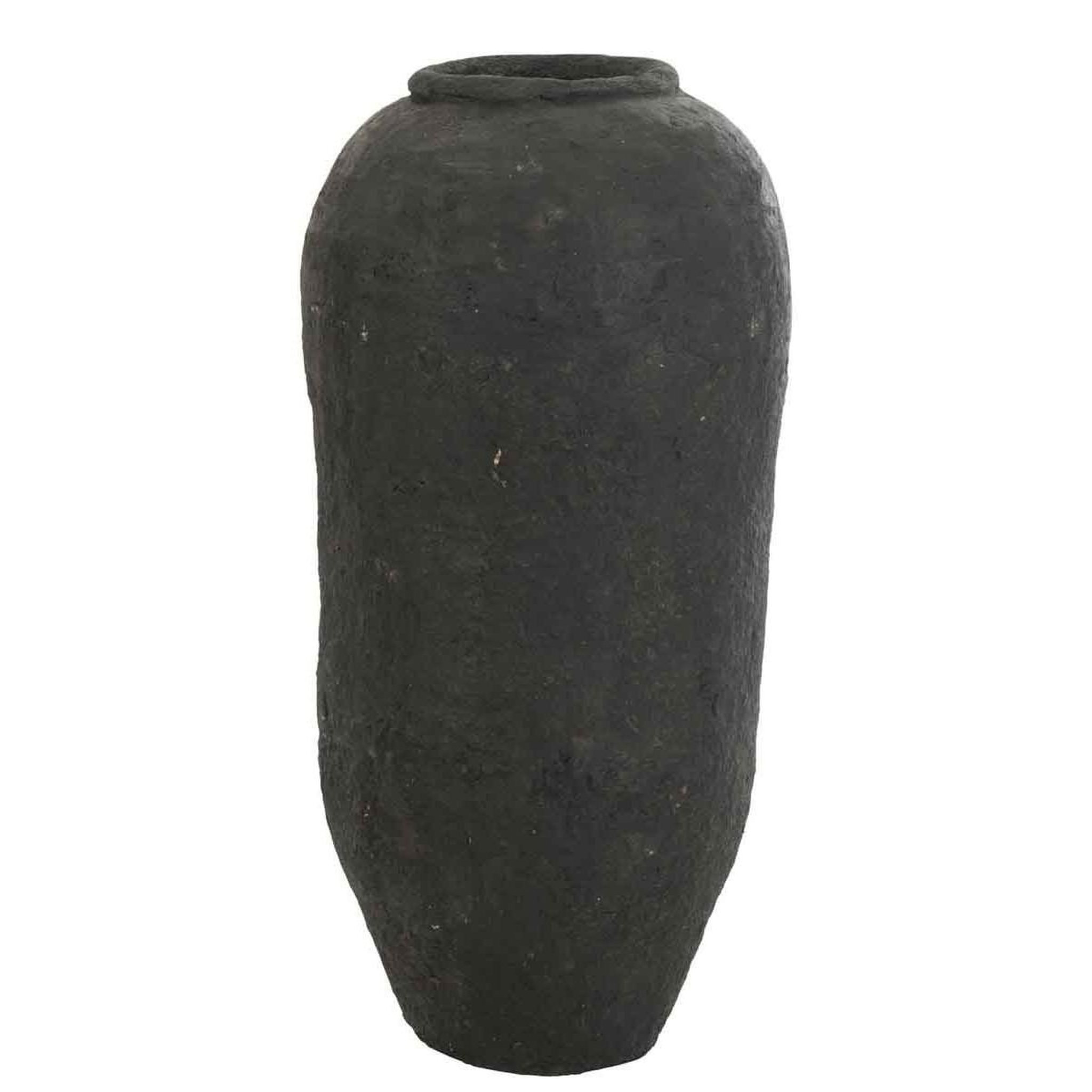 J-LINE Vase design  papier mâché  99cm noir