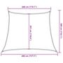 Voir la diapositive 6 : VIDAXL Voile d'ombrage 160 g/m^2 Blanc 3/4x3 m PEHD