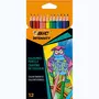 BIC Boîte de 12 crayons de couleurs Intensity