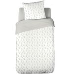 Home collection Parure housse de couette 2pcs 140x200cm 100%gaze de coton 57fils foret