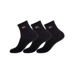 FILA Lot de 3 Paires de Chaussettes Lowcut. Coloris disponibles : Noir