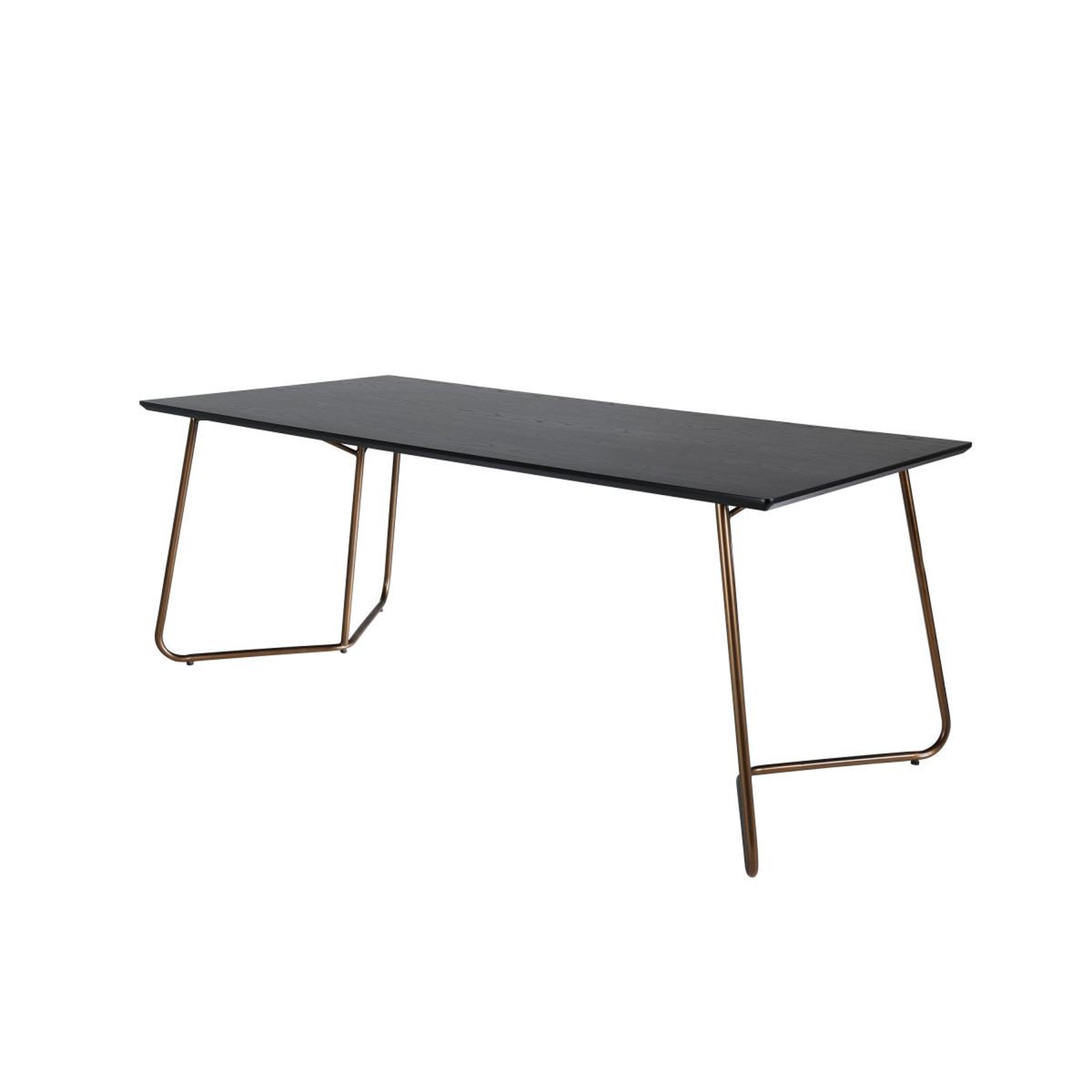Voir la diapositive 4 : Paris Prix Table à manger design  petra  190cm noir & cuivre