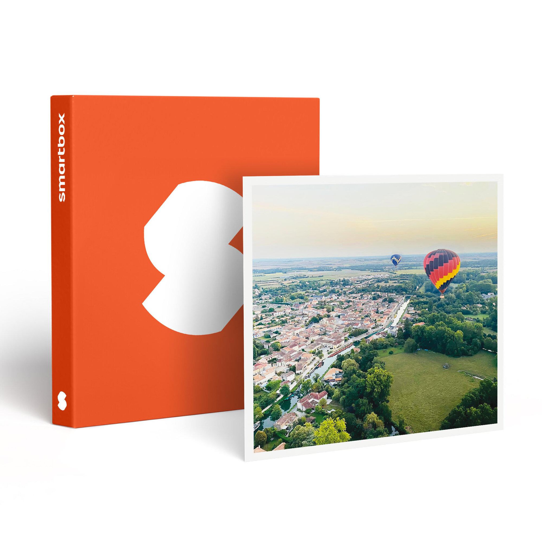 Smartbox Vol en montgolfière au-dessus du marais poitevin avec visite en barque pour 2 personnes - coffret cadeau sport & aventure