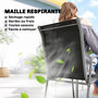 Voir la diapositive 6 : OUTSUNNY Salon de jardin 6 places 7 pièces chaises empilables métal gris