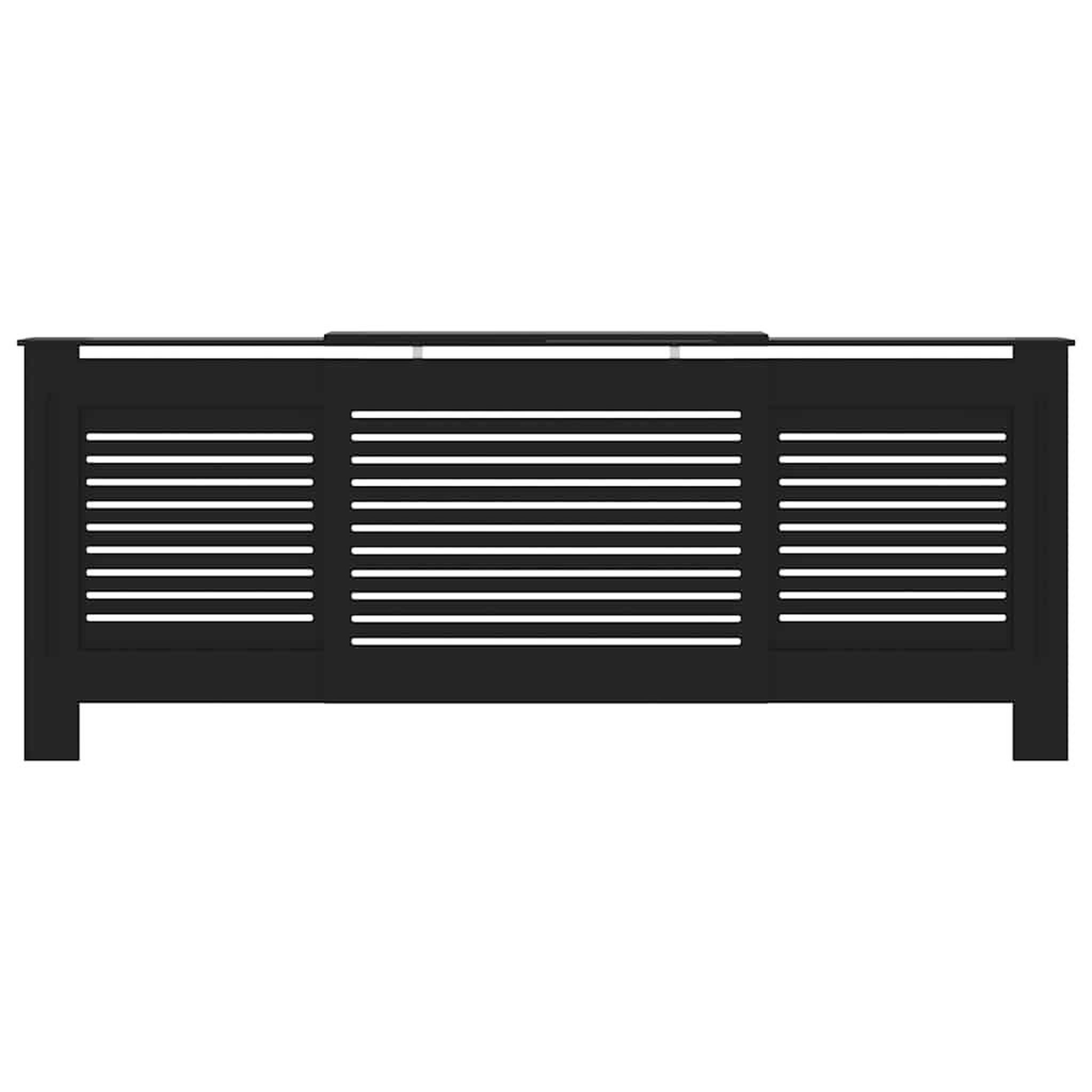 Voir la diapositive 4 : VIDAXL Cache-radiateur MDF Noir 205 cm