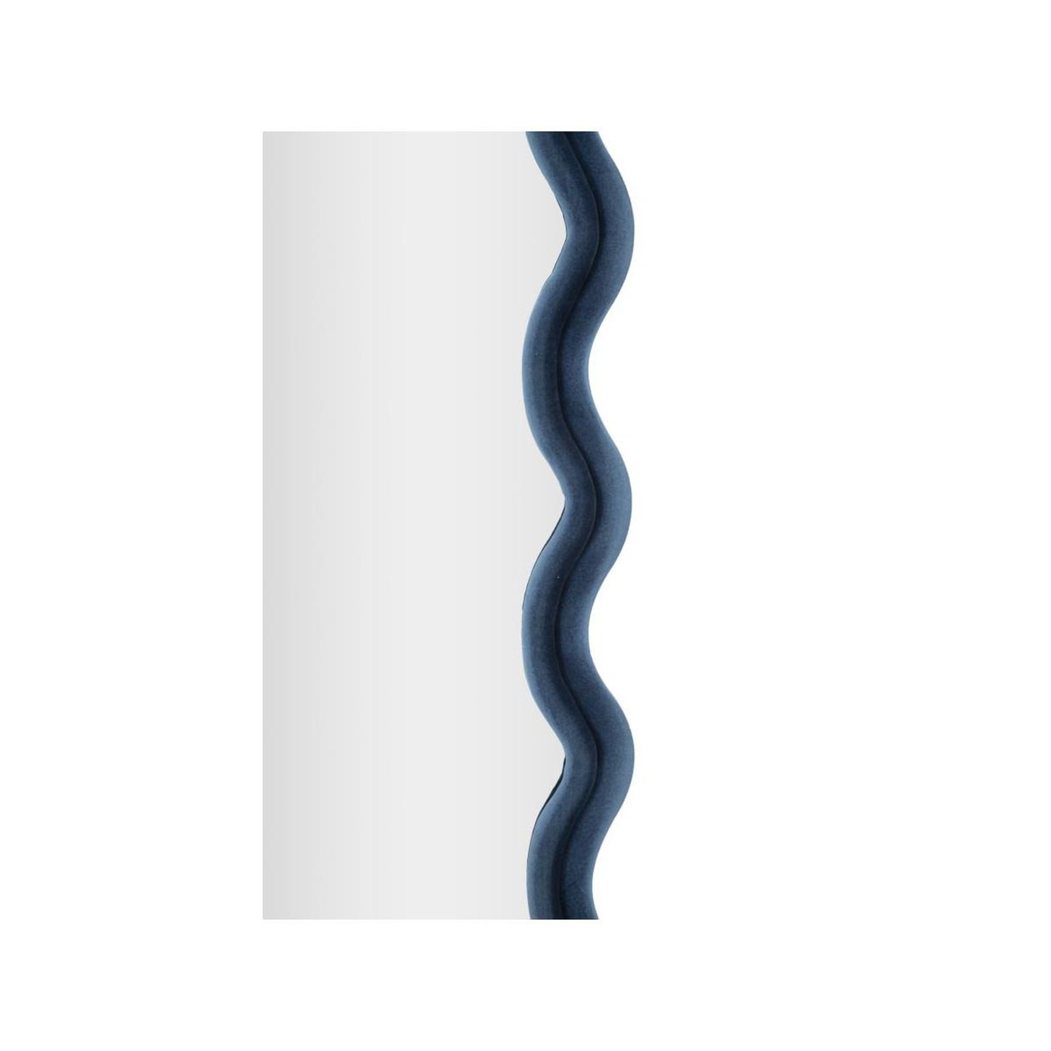 Voir la diapositive 3 : Paris Prix Miroir mural en velours  emily  160cm bleu
