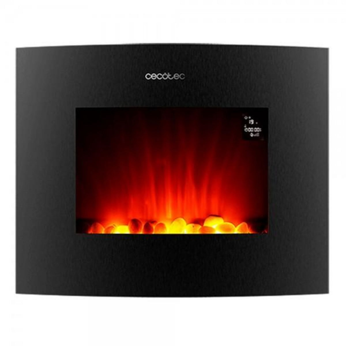 CECOTEC Cheminée murale électrique décorative Cecotec Ready Warm 2650 Curved Flames Connected Noir 1000 - 2000 W