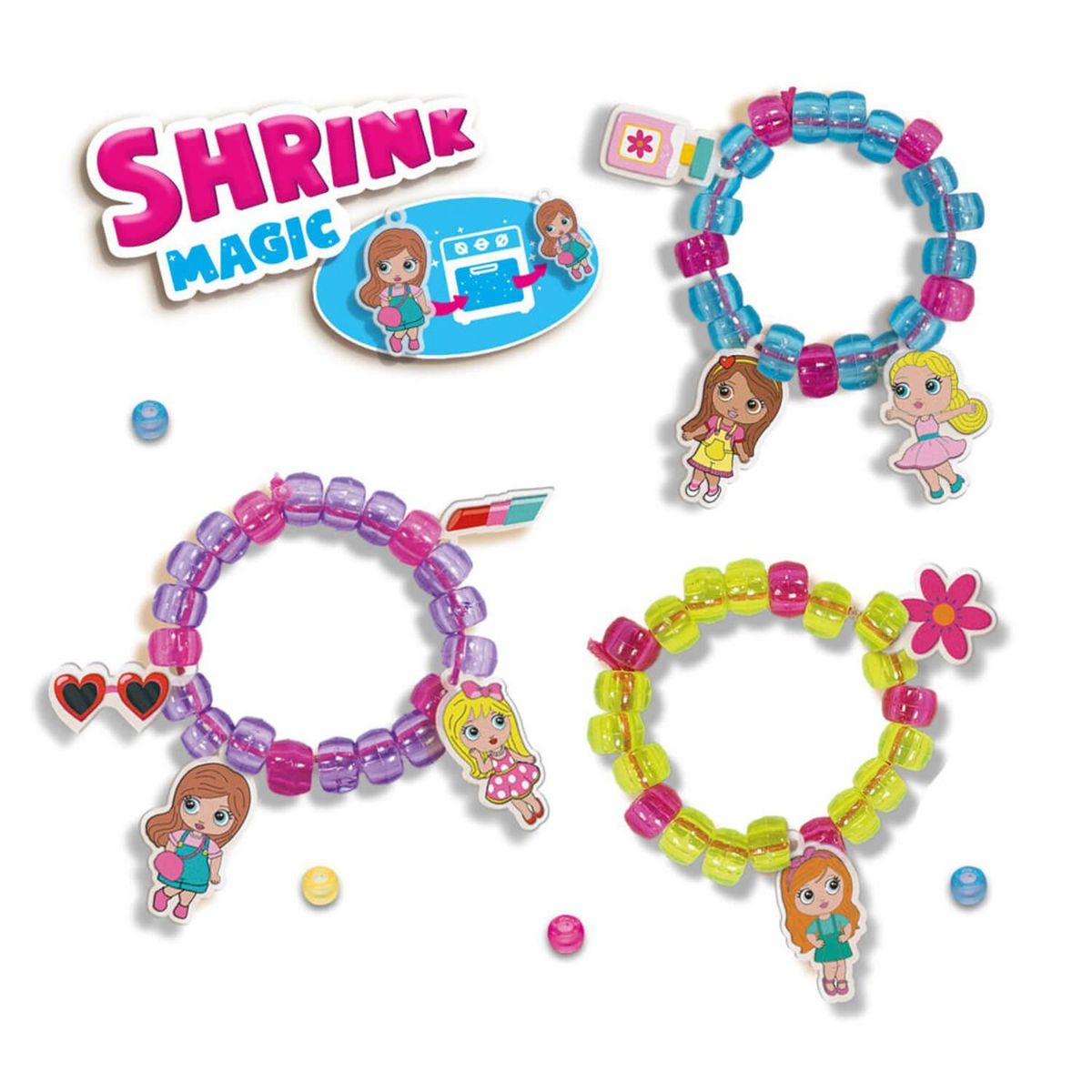 SES Creative Kit créatif : Bracelets à charms fashionistas