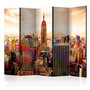 Voir la diapositive 1 : Paris Prix Paravent 5 Volets  Colors of New York City III  172x225cm