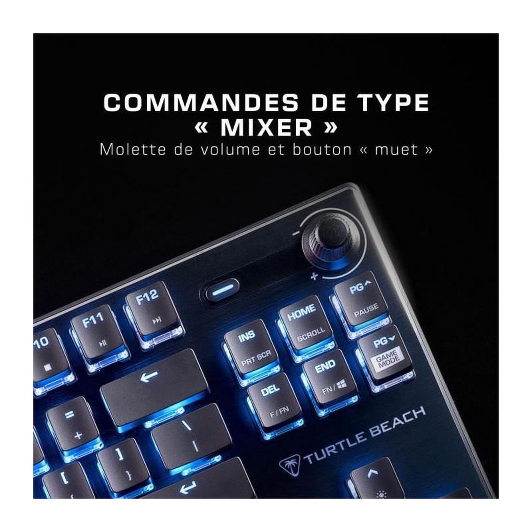 Voir la diapositive 6 : Turtle Beach Clavier gamer vulcan tkl aimo noir linear