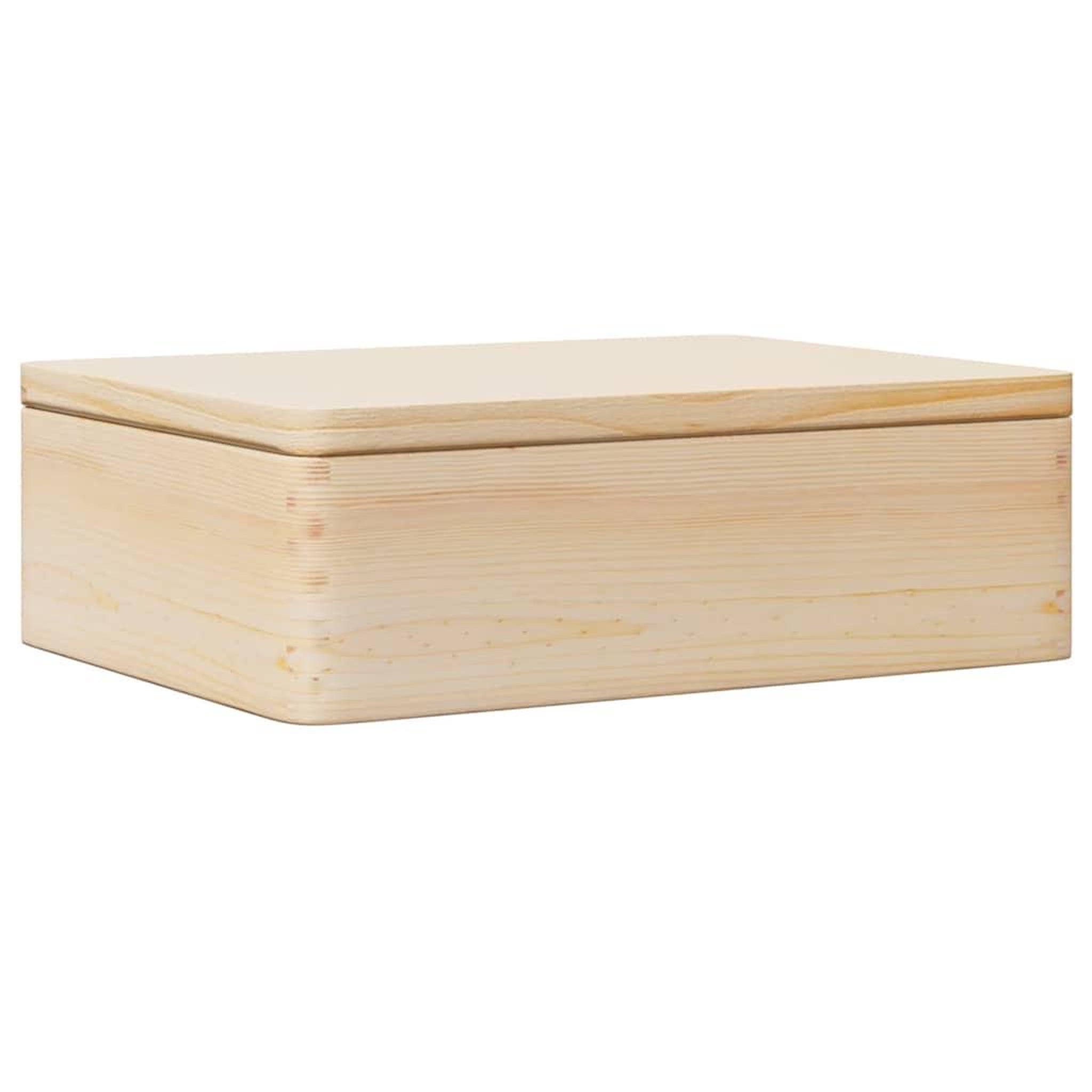 Voir la diapositive 2 : VIDAXL Boîte en bois avec couvercle 40x30x13 cm bois de pin massif