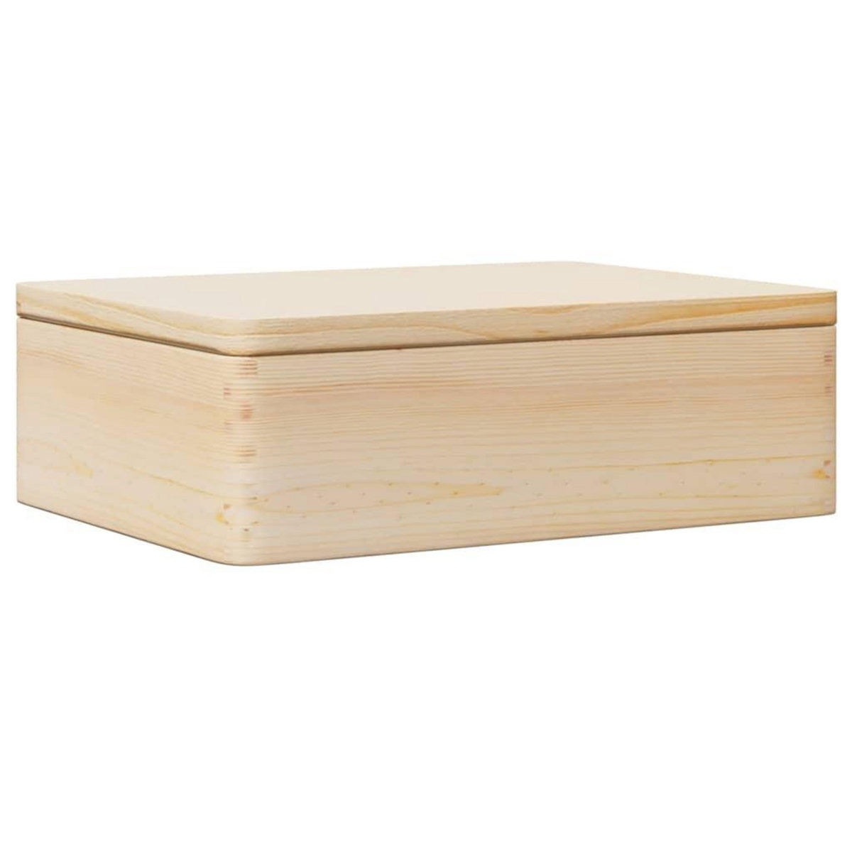 VIDAXL Boîte en bois avec couvercle 40x30x13 cm bois de pin massif