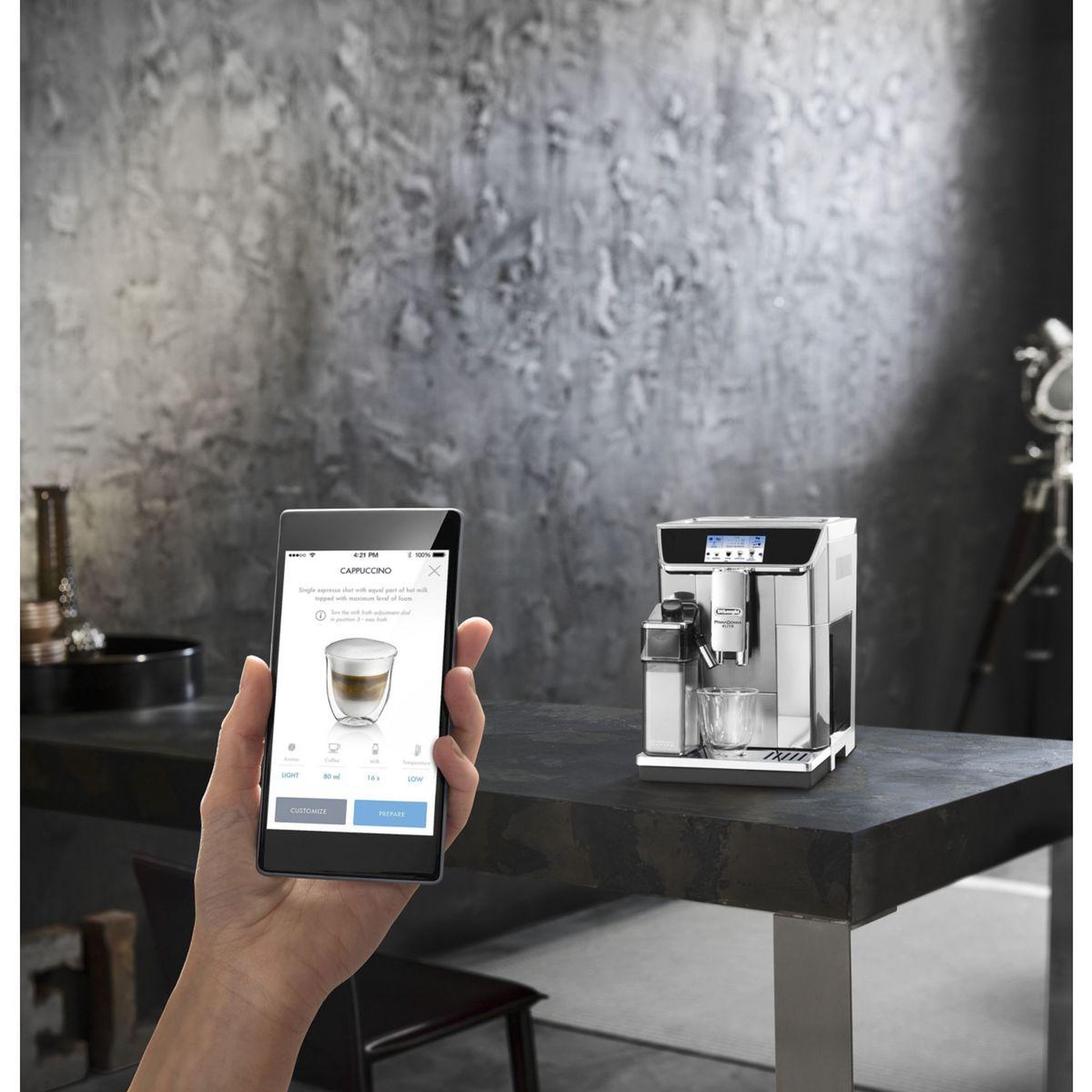 Voir la diapositive 5 : DELONGHI Expresso Broyeur PrimaDonna Elite ecam 650.75.MS connecté