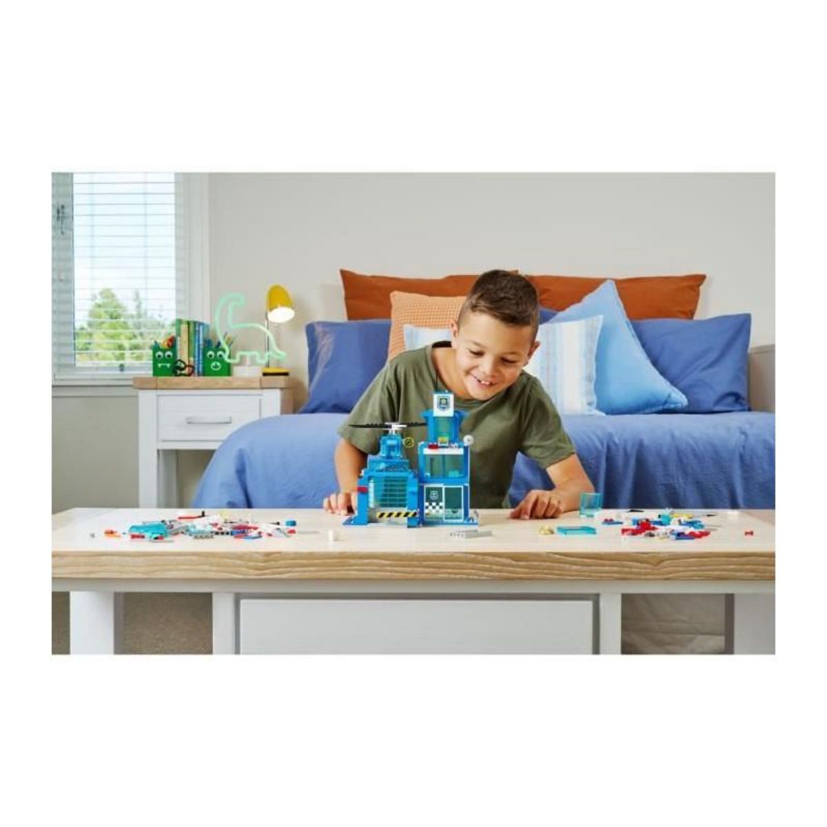 ZURU Set de Construction - ZURU - Police Station (889 pieces) - Construis le quartier général de police avec prison et véhicules