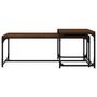 Voir la diapositive 4 : VIDAXL Tables basses 2 pcs Chene marron Bois d'ingenierie