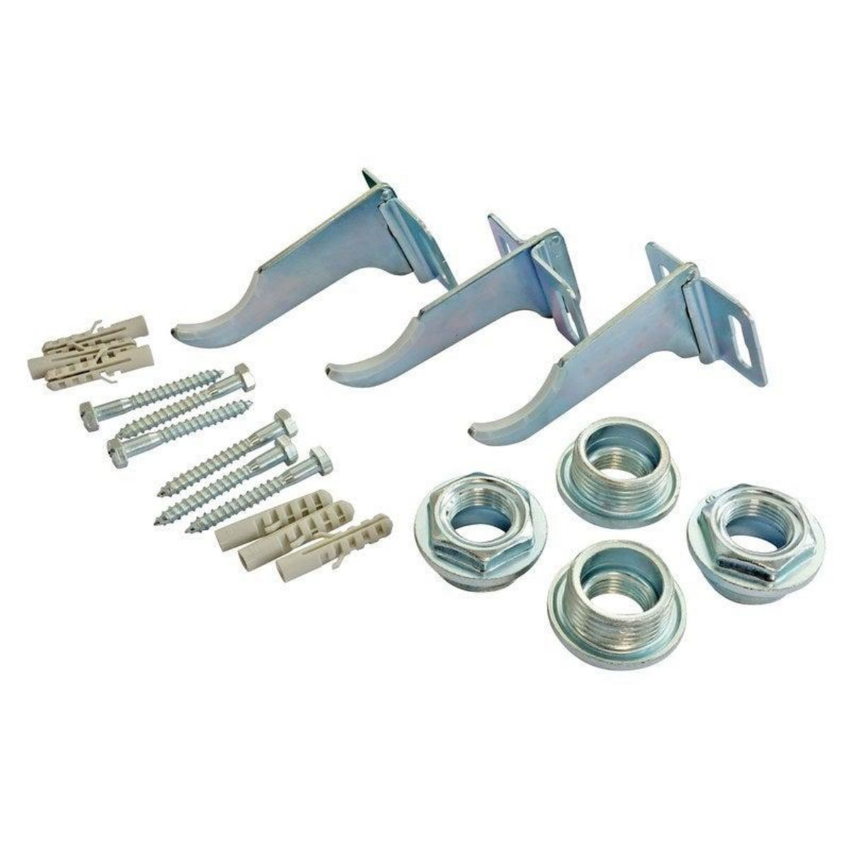CENTRALE BRICO Kit fixation radiateur aluminium avec réduction 26/34-15/21