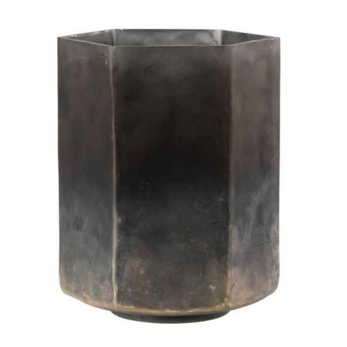 Paris Prix Photophore Vintage  Hexagone  18cm Gris