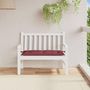 Voir la diapositive 3 : VIDAXL Coussin de banc de jardin rouge bordeaux melange tissu
