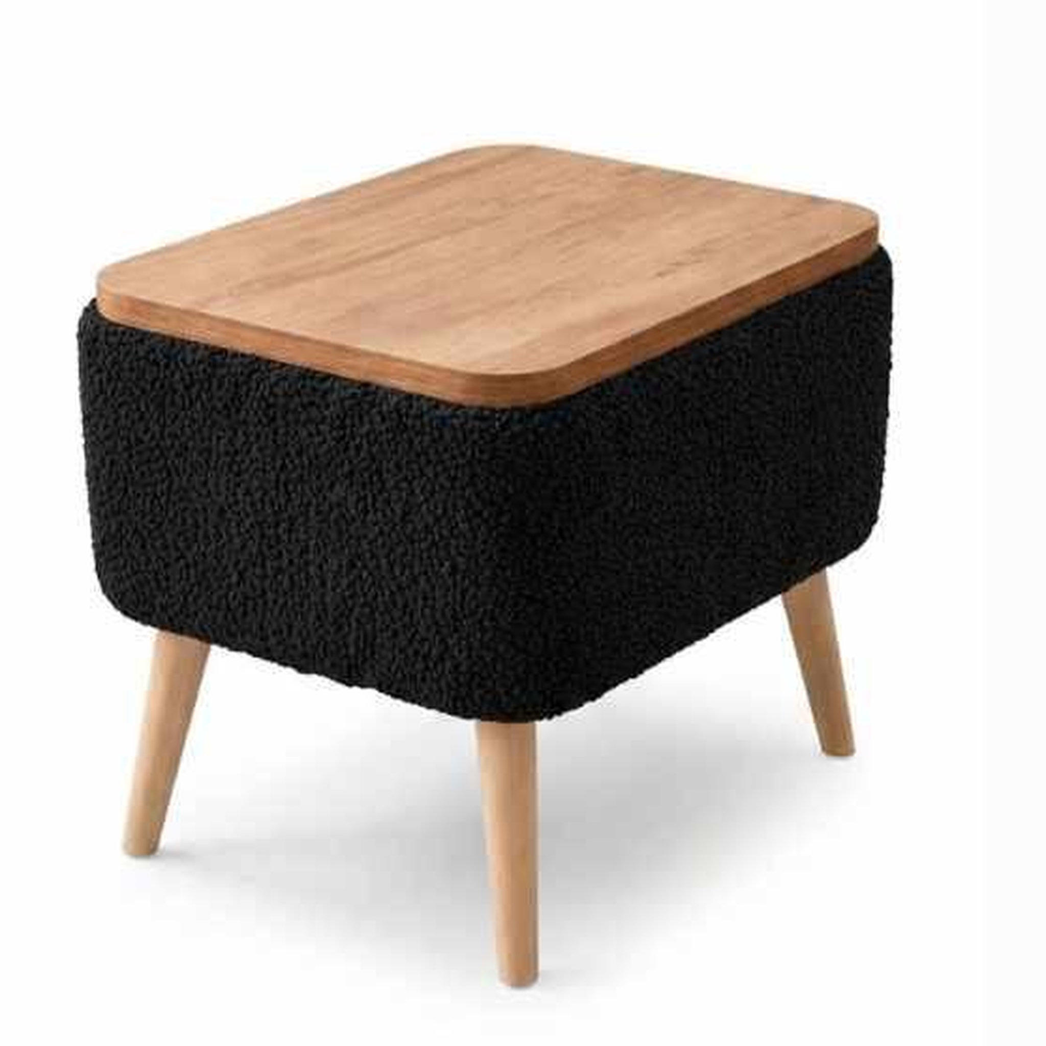 Habitat et Jardin Table d'Appoint en bois   Nora   - 60 x 45 x 30 cm - Noir