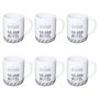 Voir la diapositive 1 : Paris Prix Lot de 6 Mugs  Grand Hôtel  30cl Blanc