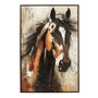 Voir la diapositive 1 : Paris Prix Tableau Déco  Cheval  82x122cm Multicolore
