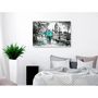 Voir la diapositive 2 : Paris Prix Tableau Imprimé  Walk in London Wide Turquoise