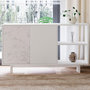 Voir la diapositive 3 : Habitat et Jardin Buffet en bois  Ravello  - 140 x 35 x 80 cm - Blanc