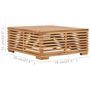 Voir la diapositive 6 : VIDAXL Table et repose-pied de jardin coussin gris fonce Bois de teck