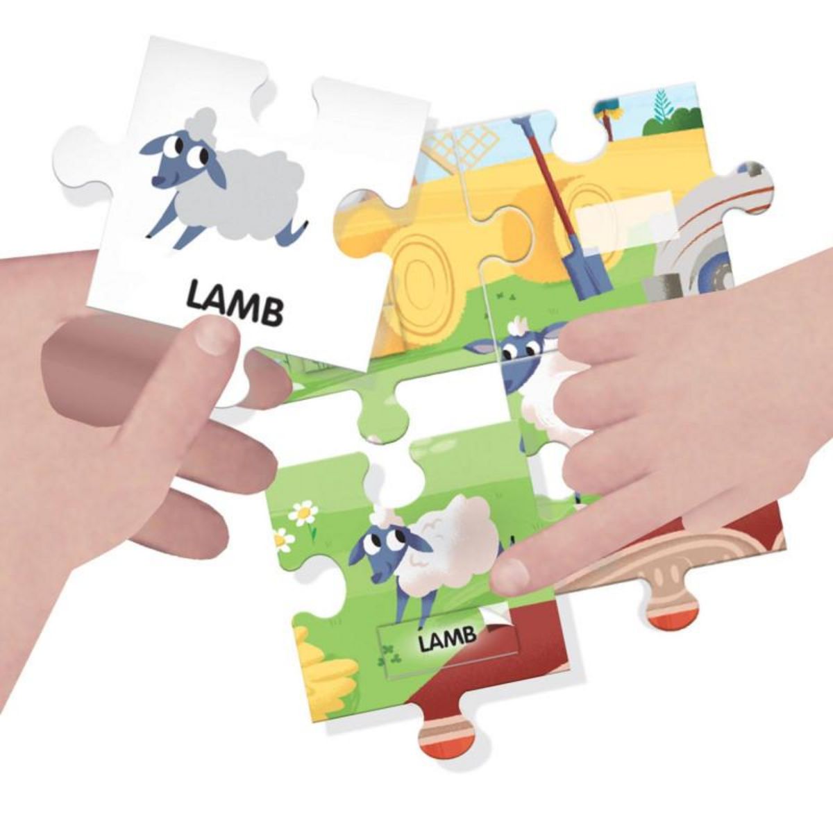 HEADU Headu Easy English 100 Words Farm, 108pcs. (AND) IT20997