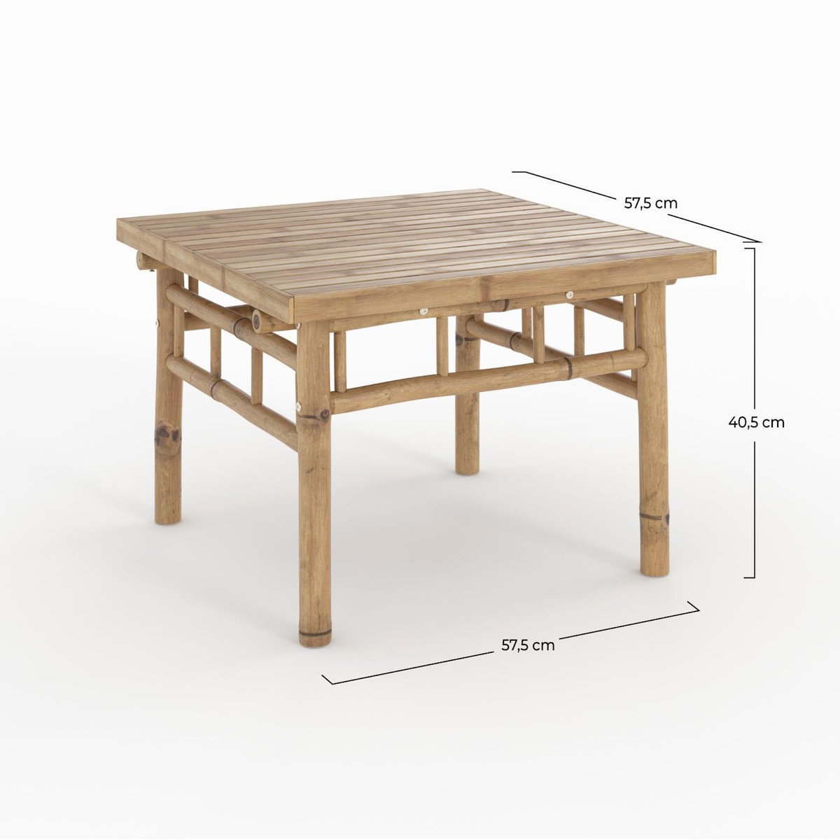 Rendez vous déco Table basse de jardin en bambou-Vadella