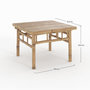 Voir la diapositive 4 : Rendez vous déco Table basse de jardin en bambou-Vadella