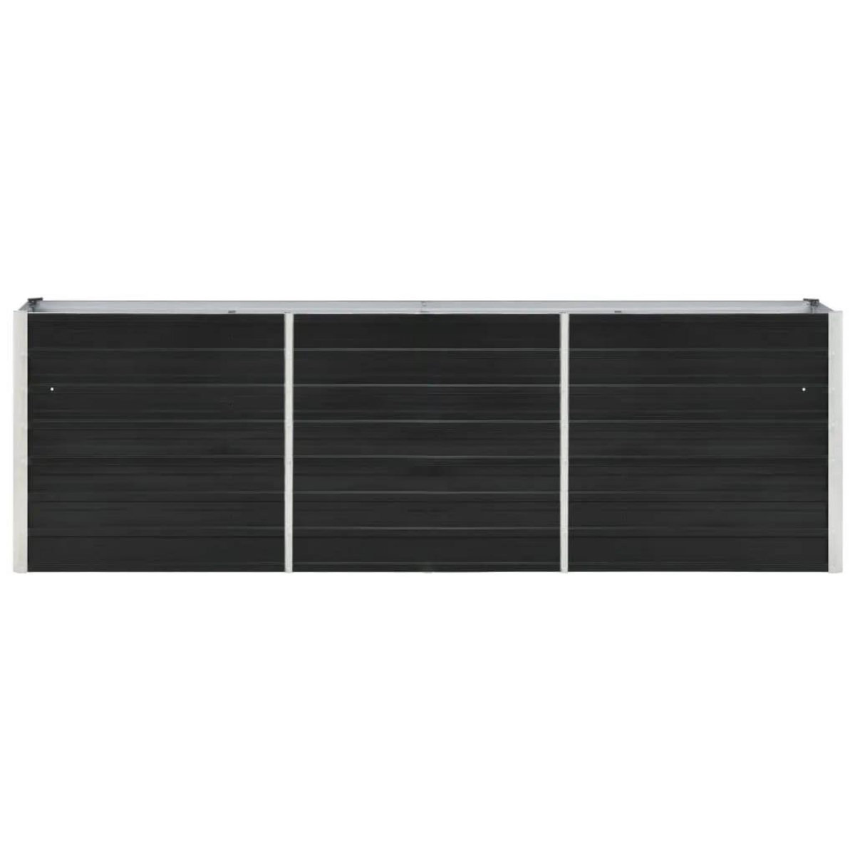 VIDAXL Lit sureleve de jardin Acier galvanise 240x40x77 cm Anthracite