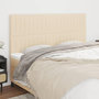 Voir la diapositive 1 : VIDAXL Tetes de lit 4 pcs Creme 100x5x78/88 cm Tissu