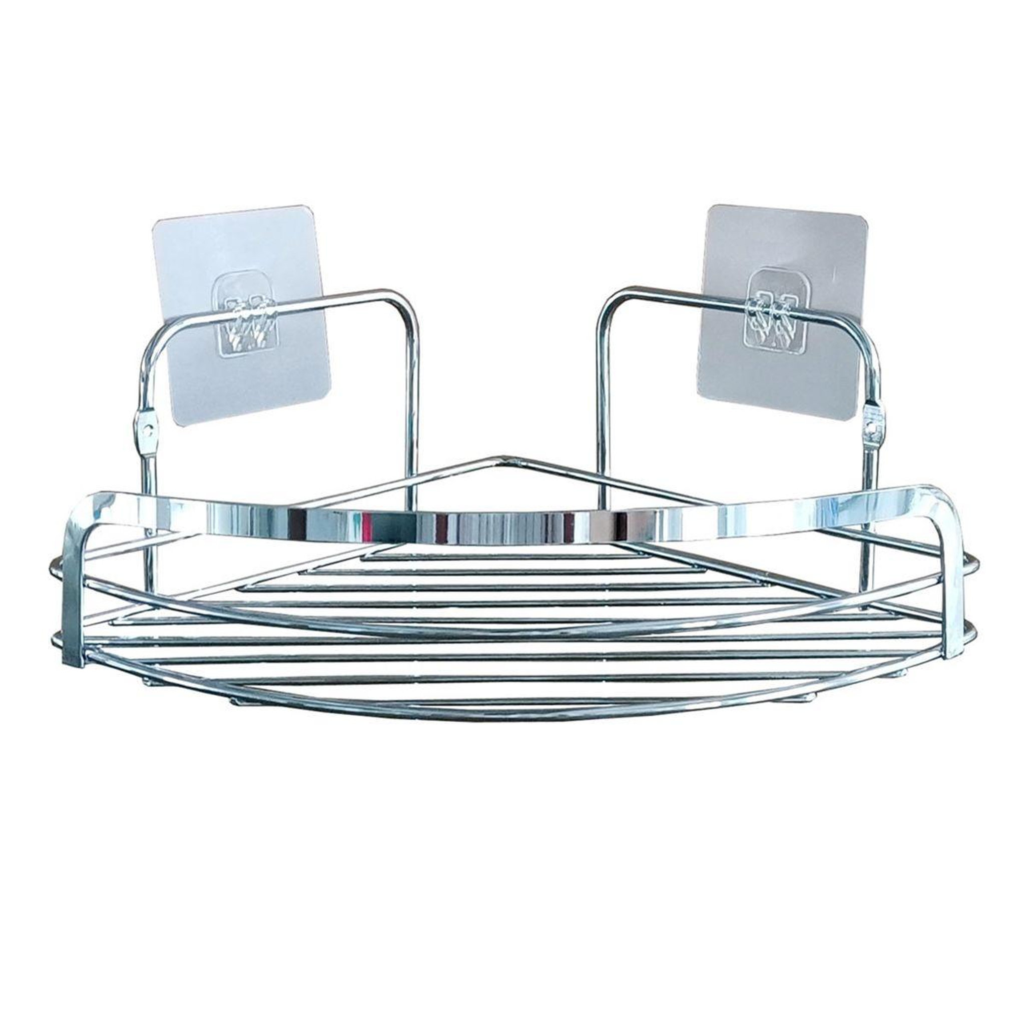 Douceur d'Intérieur Panier de douche angle adhésif  filaire premium  29cm chrome