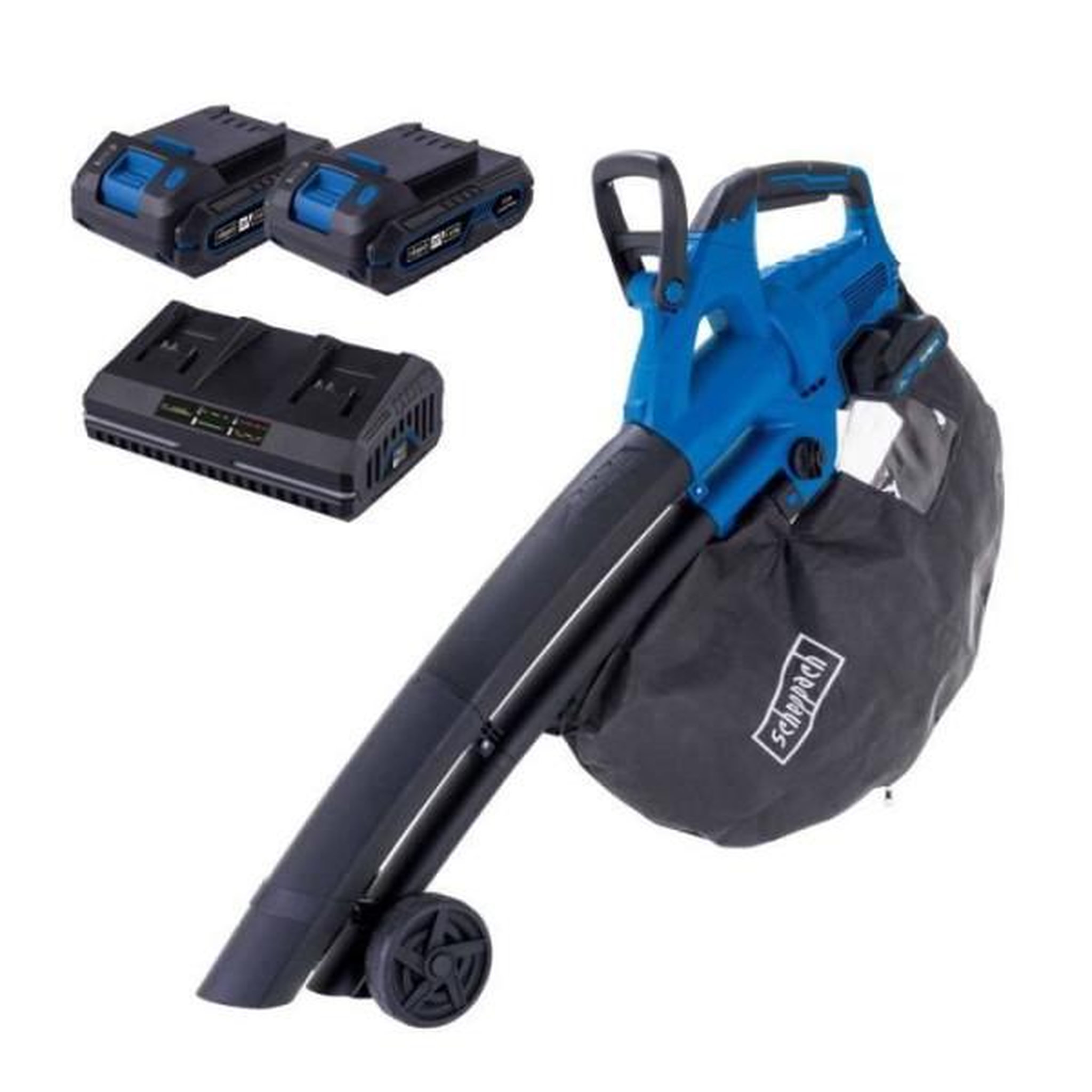 SCHEPPACH Souffleur sans fil SCHEPPACH BC-BLV720-X - Set S2.5 - débit 210 km/h - 2 batteries 20V IXES + chargeur 2.4h