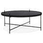 Voir la diapositive 1 : Paris Prix Table Basse Design en Verre  Rona  83cm Noir