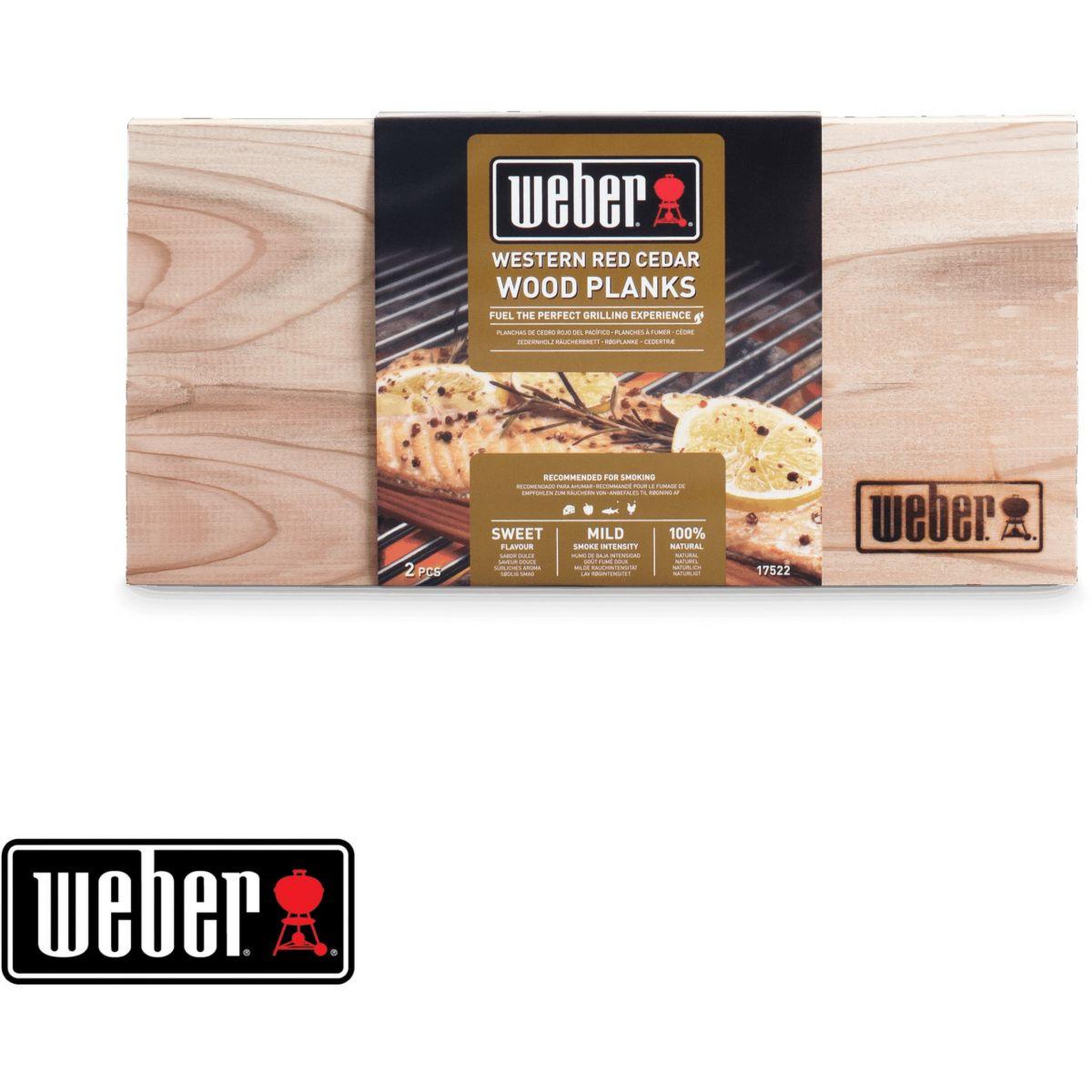 Voir la diapositive 2 : Weber Planche à fumer planches à fumer en cèdre