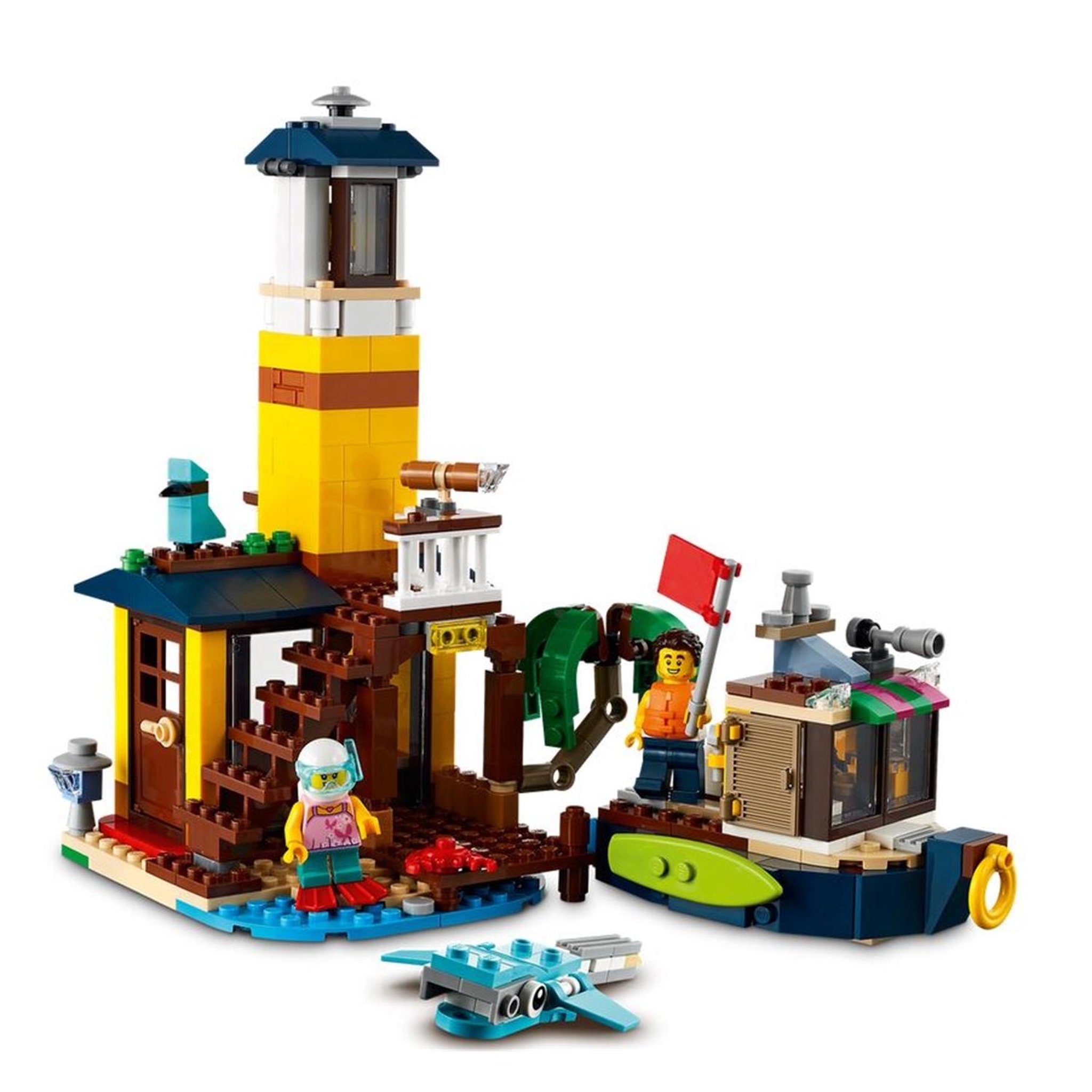 Voir la diapositive 4 : LEGO Creator 3-en-1 La maison sur la plage du surfeur
