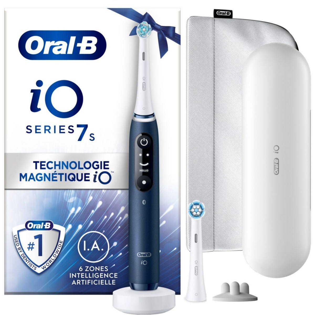 ORAL B Brosse à dents électrique IO 7 Bleu saphir edition cadeau