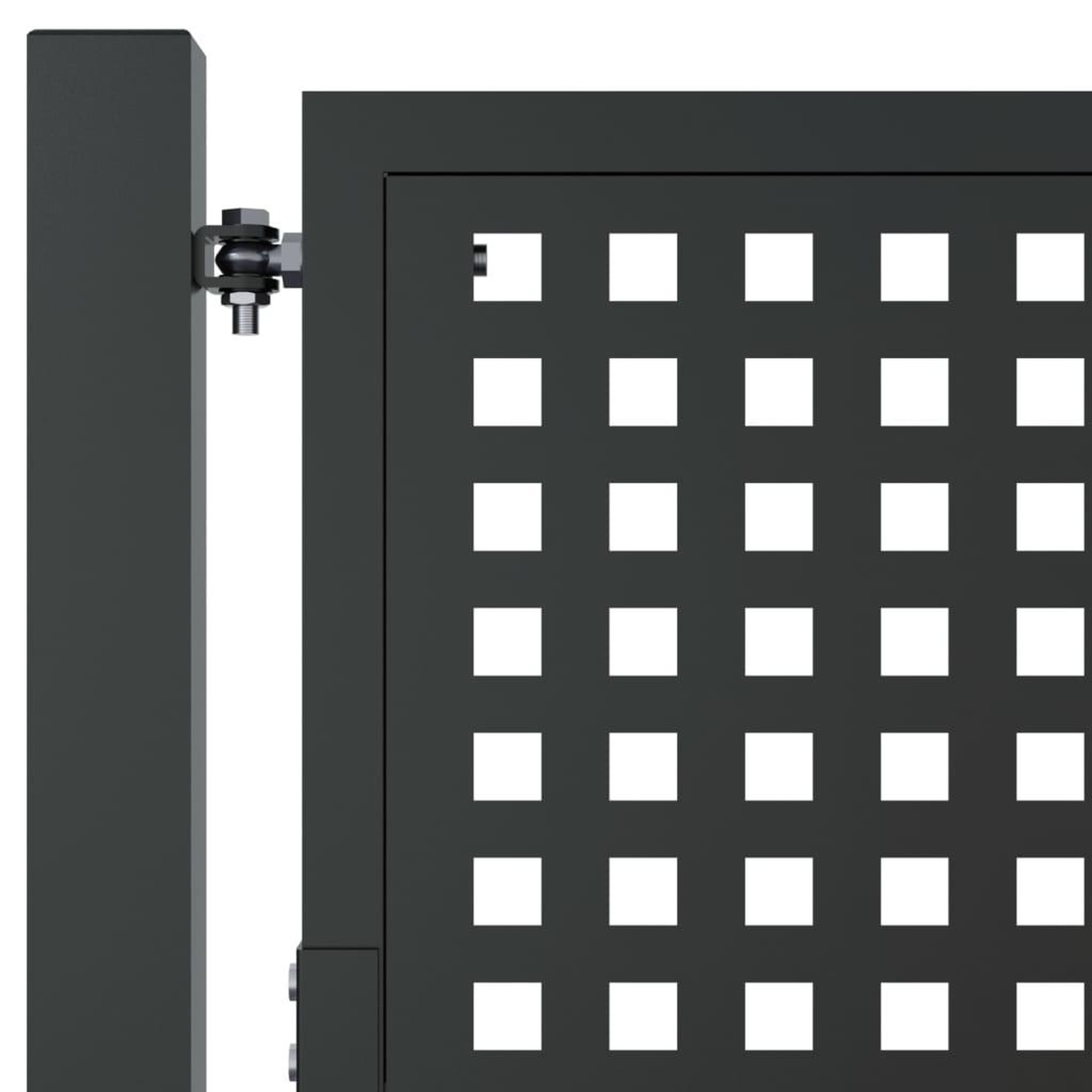 Voir la diapositive 5 : VIDAXL Portail de jardin anthracite 105x125 cm acier